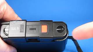 Olympus XA2 camera with A11 Flash Test