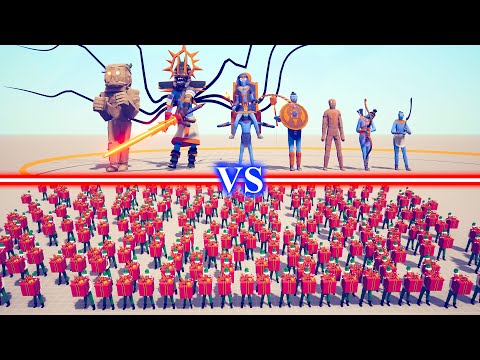 NEW EGYPT Team vs PRESENT ELF Team - Totally Accurate Battle Simulator TABS
