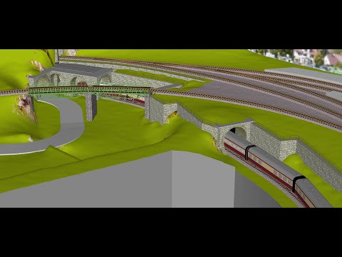 Gleisplan Spur H0 230 * 220 cm, Peco Code 75 + GFN im Schatten, ZS_sequ