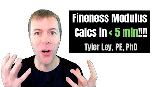 Fineness Modulus calculations in less than 5 min! plus Excel spreadsheet