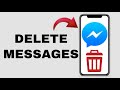 How to Delete Messages on Messenger || Delete Facebook Messages