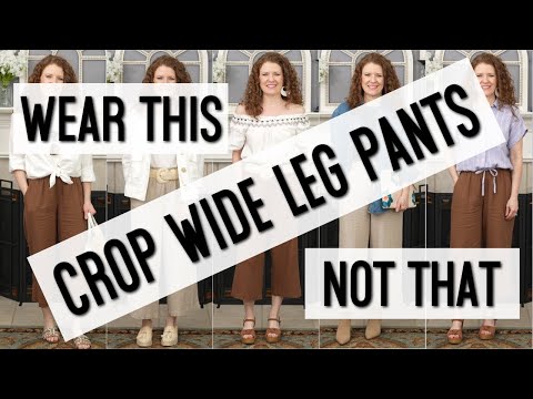 YouTube video about: How to wear wide leg cropped pants?