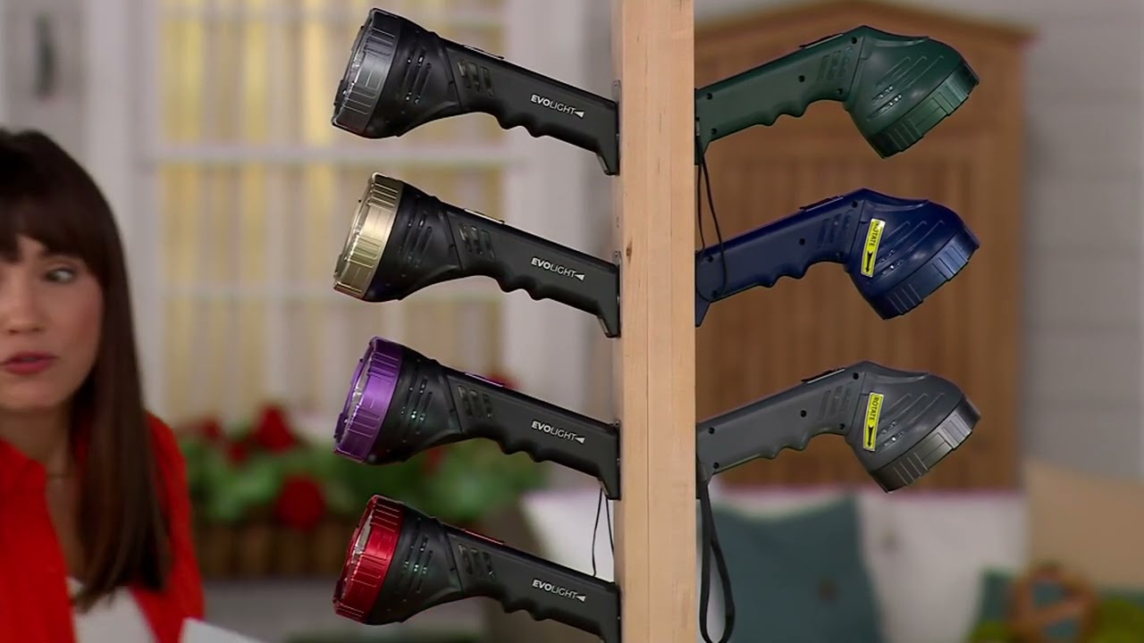 EVOLight Rechargeable LED Flashlight with Built-in Power Bank on QVC