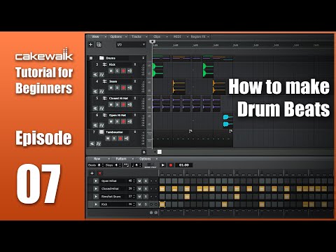 Cakewalk Tutorial E07 • How to make Drum Beats in Cakewalk