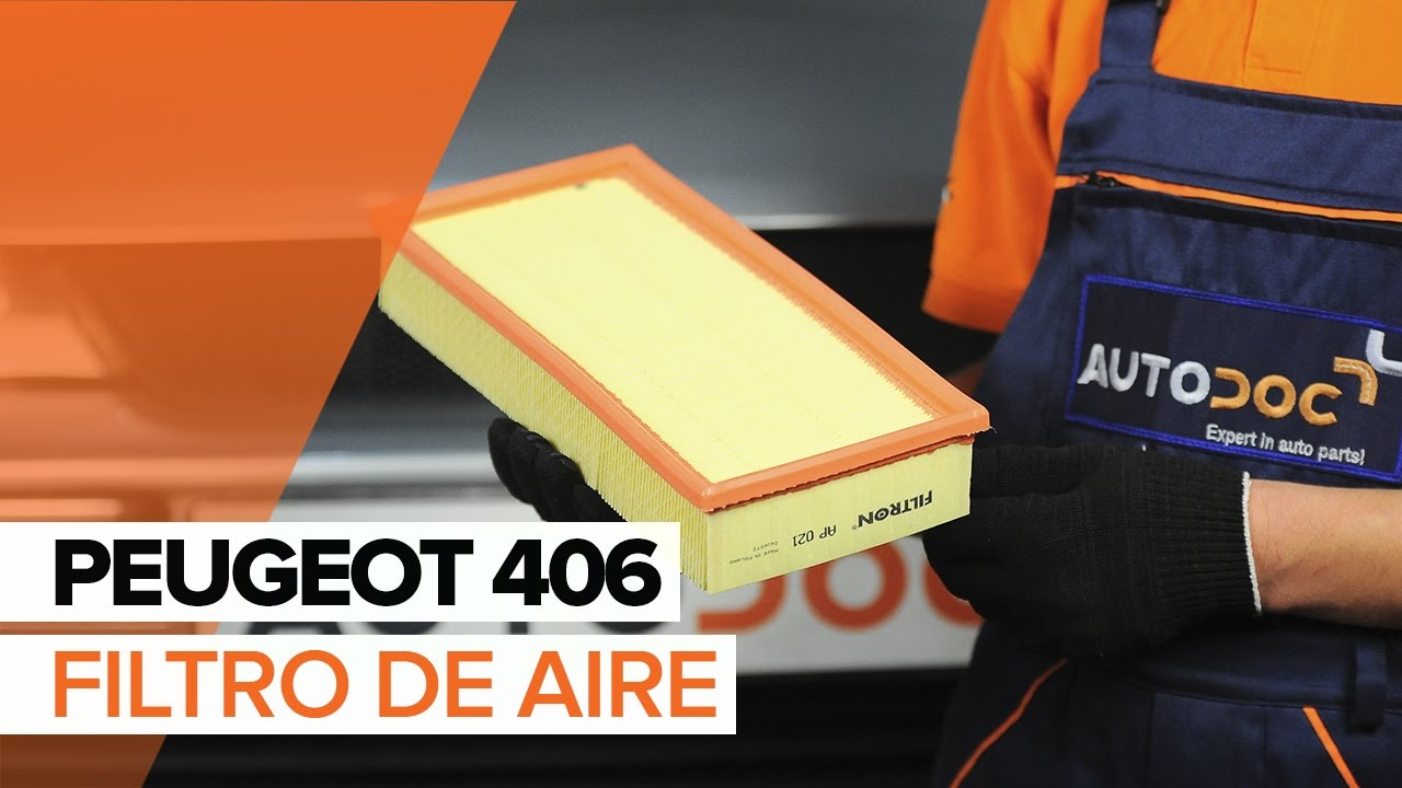 Cómo cambiar: filtros de aire - Peugeot 406 berlina | Guía de sustitución