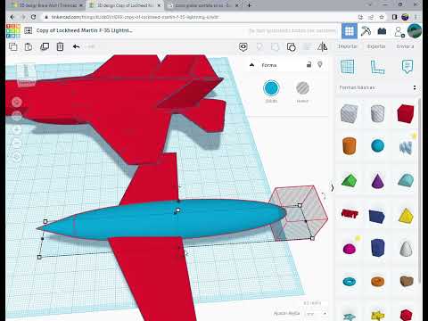 como haser un f-35 en tinkercad