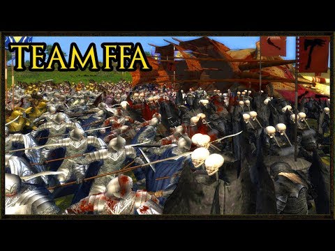 The Battle For Middle Earth - Epic Team Free For All - Third Age Reforged Gameplay