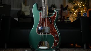 Video thumbnail for Fender Custom Shop LTD '62 Precision Bass NOS, Sherwood Green Metallic by GAK