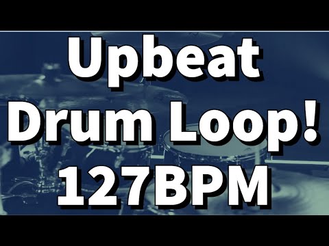 20 MINUTES Upbeat Drum Loop | 127 BPM Click Track | Metronome for Practice