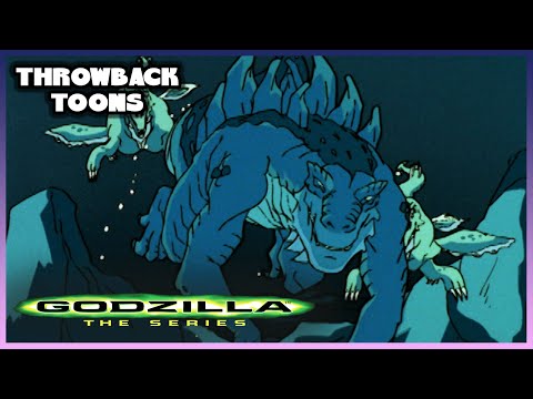 Godzilla Fights Off Cryptocledius | Godzilla®: The Series | Throwback Toons