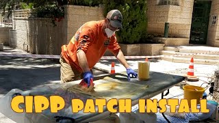 #CIPP patch install by #PrupisPlumbing         תיקון #פאצ' / תיקון פנים צנרת ללא צורך לחפור