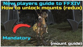 New players beginners guide to ffxiv How to unlock your chocobo mount (redux)