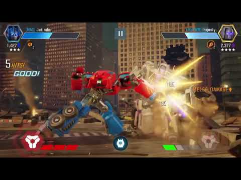 Optimus prime OG 3 Star rank3 gameplay - Transformer forge to fight
