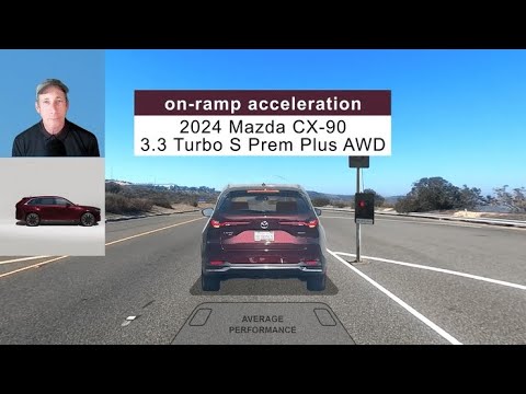 2024 Mazda CX-90 3.3 Turbo S Prem Plus AWD On-Ramp Acceleration