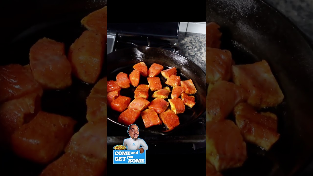 Honey Ginger Salmon Bites #lessguessingmorecooking #TogetherLetsMakeItChefMdae