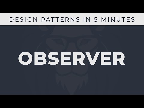 Observer - Design Patterns in 5 minutes