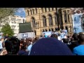 Manchester City champions parade Albert Square 2012 - Aguero Goal