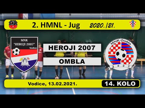 2. HMNL Jug, 14. KOLO: HEROJI 2007 - OMBLA  6:6, 13.02.2021.