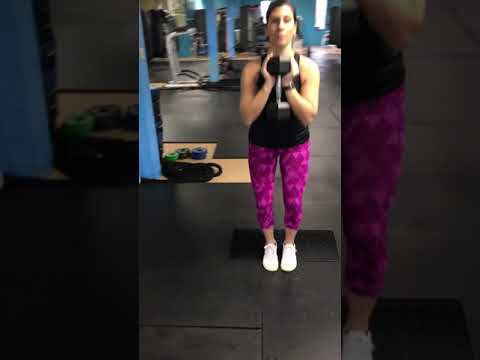 Close Stance Dumbbell Squat