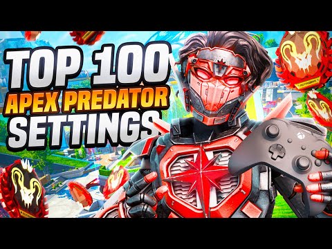 Top 100 APEX PREDATOR Rank Controller Settings.. (Apex Legends)