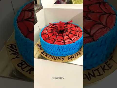 Spiderman🕷️🕸️ theme cake 🎂 Kid's special cake 🕷️🕸️ @ruksarbano3360