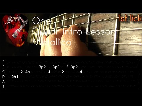 One Guitar Intro Lesson - Metallica (with tabs)