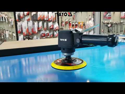 Шлифмашина пневматическая эксцентриковая YATO 150 мм, 9000 об/мин