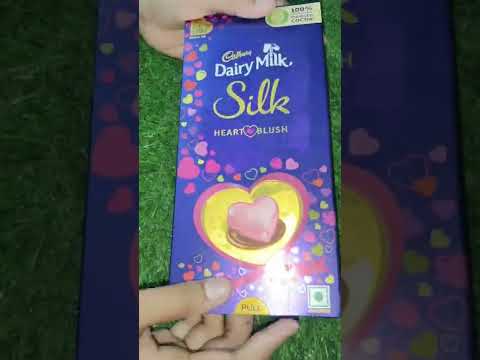 Valentine's day dairy milk silk and blush heart big pack #shorts