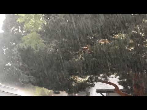 Heavy Thunderstorm Rain Downpour Sparks NV 27 July 2025