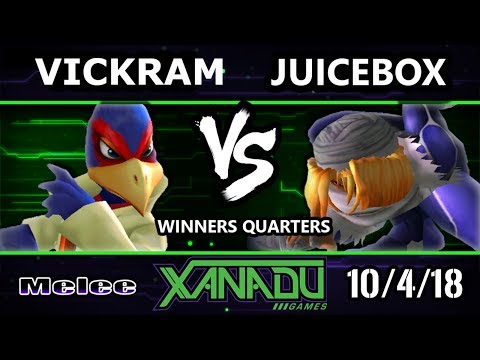 S@X 270 SSBM -  Vickram (Falco) Vs.  Juicebox (Sheik) Smash Melee Winners Quarters