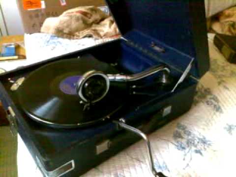 Vintage Odeon Portable Phonograph from Germany