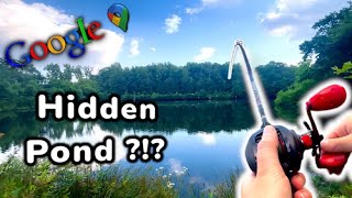 We found TWO HIDDEN PONDS! (Google Maps Fishing Challenge)