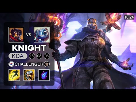 Knight vs Mango Fish - Viktor Mid vs Fizz - KR Challenger Patch 10.24