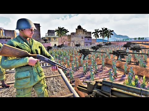 MILITARY BASE at BEACH vs 4,000,000 ZOMBIES - Ultimate Epic Battle Simulator 2
