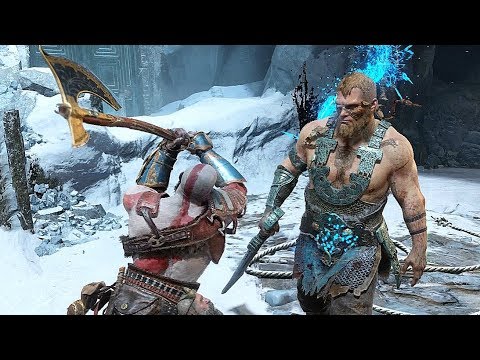 God of War 4 2018 Magni and Modi No Damage Boss Fight & Walkthrough Part 38 PS4 PRO