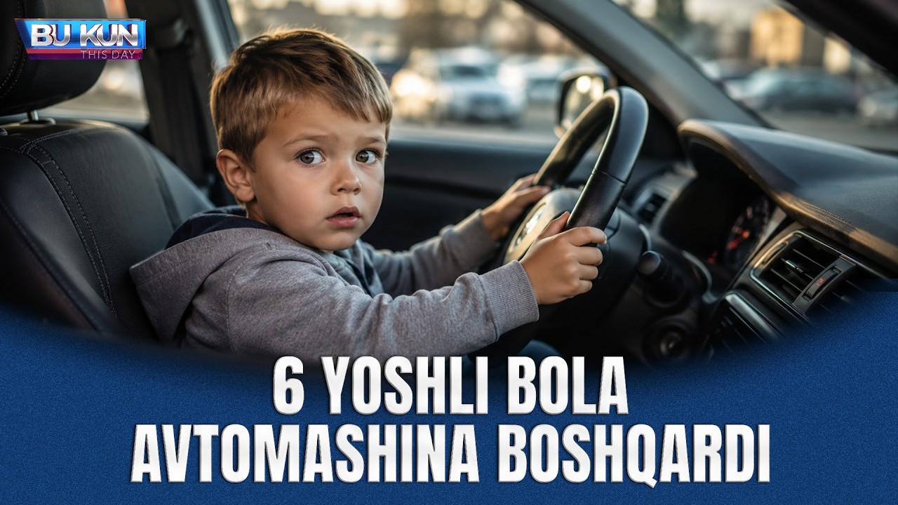 BU KUN - 6 YOSHLI BOLA AVTOMASHINA BOSHQARDI