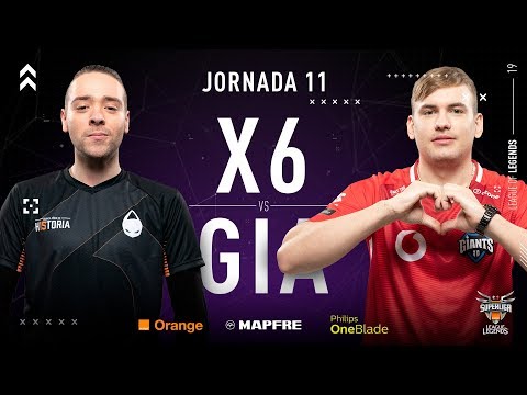 X6TENCE VS VODAFONE GIANTS | Superliga Orange League of Legends | Jornada 11 | Temporada 2019