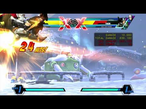 UMvC3 - Spencer Solo Corner Combo (1.2M Damage; 2-meter start)