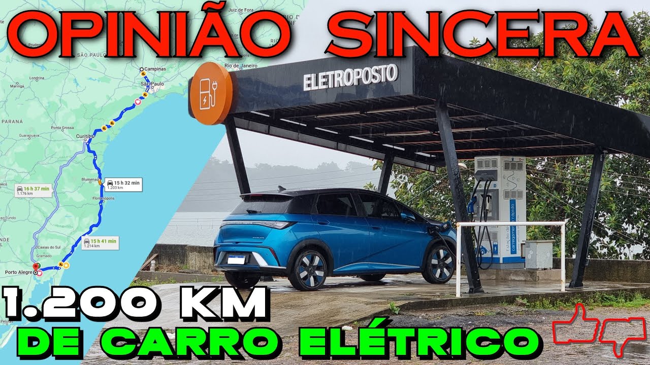 VIAGEM longa de CARRO ELÉTRICO? Dá certo? PROBLEMAS, recarga e DICAS para quem não está acostumado