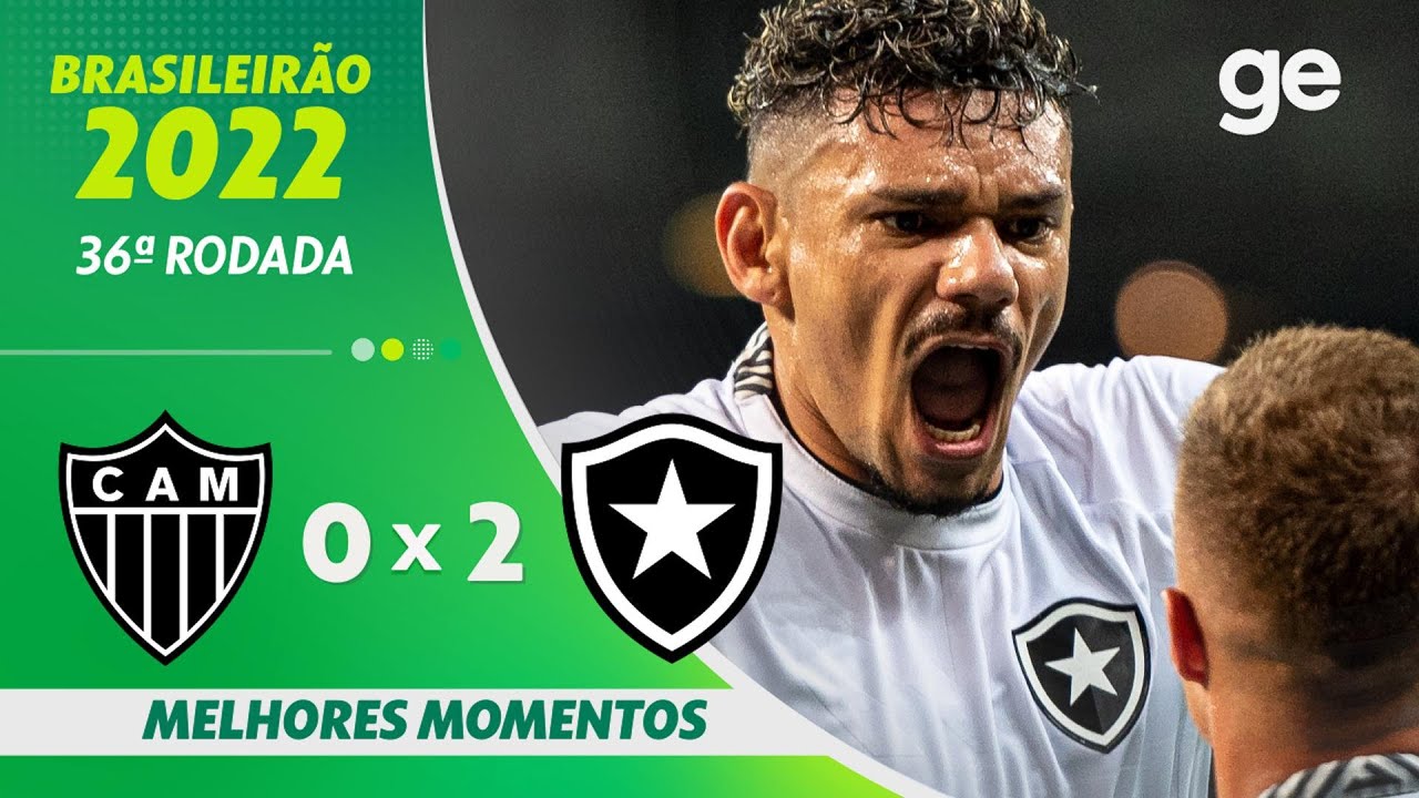 VÍDEO | Gols e melhores momentos da vitória do Botafogo sobre o Atlético-MG no Mineirão