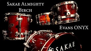 Video thumbnail for EVANS ONYX - Our New Favorite Heads? | Sakae Almighty Birch 18/12/14 | Sound Test/Demo by Mostly Bop Drums