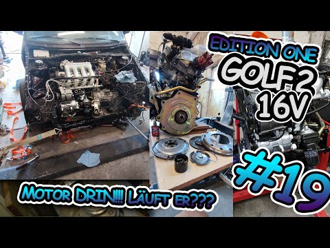 VW Golf 2 16V Edition One #19 Motor drin! Läuft er?