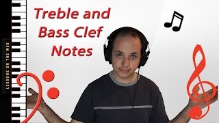 Reading Music Notes on Treble Clef and Bass Clef - Learn to Play Piano 2