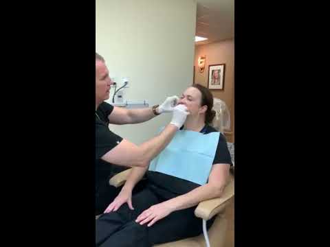 Sleep Apnea Appliance - Patient Fitting | Cosmetic Dentist in Salt Lake City |  Warr Dental