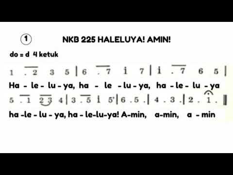 NKB 225  HALELUYA! AMIN! (LYRICS)