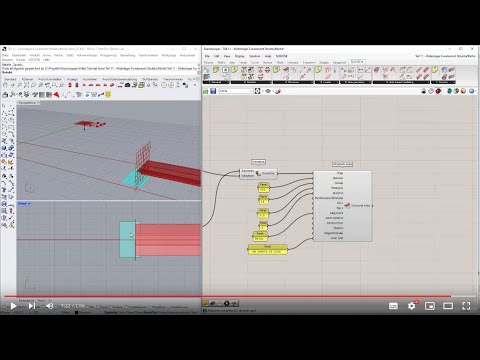 GH Tutorial Teil 11 - Widerlager Fundament Strukturfläche erzeugen mit Grasshopper