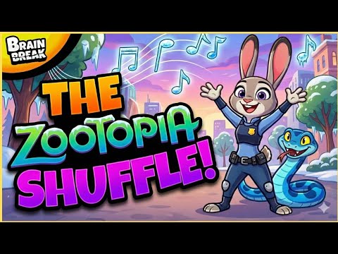 🟩 Zootopia Shuffle 🟩 Brain Break 🟩 Zootopia 2 🟩 Brain Break for Kids