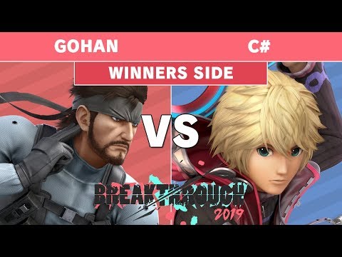 BreakThrough 2019 - Gohan (Snake) Vs C# (Shulk, Ridley) Pools - Smash Ultimate