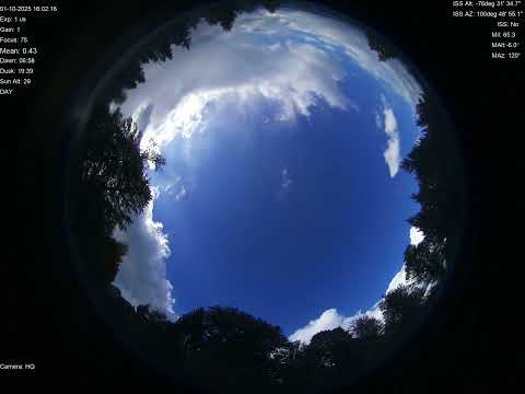 2025-10-01 All sky camera capture from Poiana Rusca Mountains, Romania