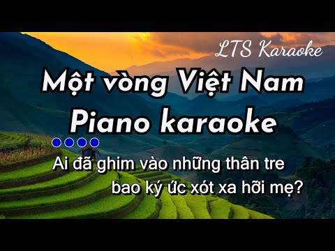 Một vòng Việt Nam Piano Karaoke | LTS Karaoke